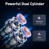 Baseus Dual Cylinder Car Air Compressor 250W Car Air Pump Car Tire Motorcycle Bicycle Inflator Pump Portable Air Pump Inflation