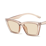 Vintage Cat Eye Sunglasses – Small Square Frame Retro Shades for Women