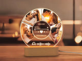 Personalized LED Music Photo Plaque with Custom Spotify Song