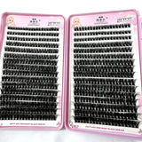 Professional DIY Cluster Eyelash Extensions Kit – 570-640pcs Mixed Length Voluminous Lashes