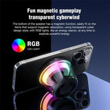 Magnetic Bluetooth 5.3 Mini Speaker – RGB Portable Wireless Speaker with Phone Holder & 7H Battery