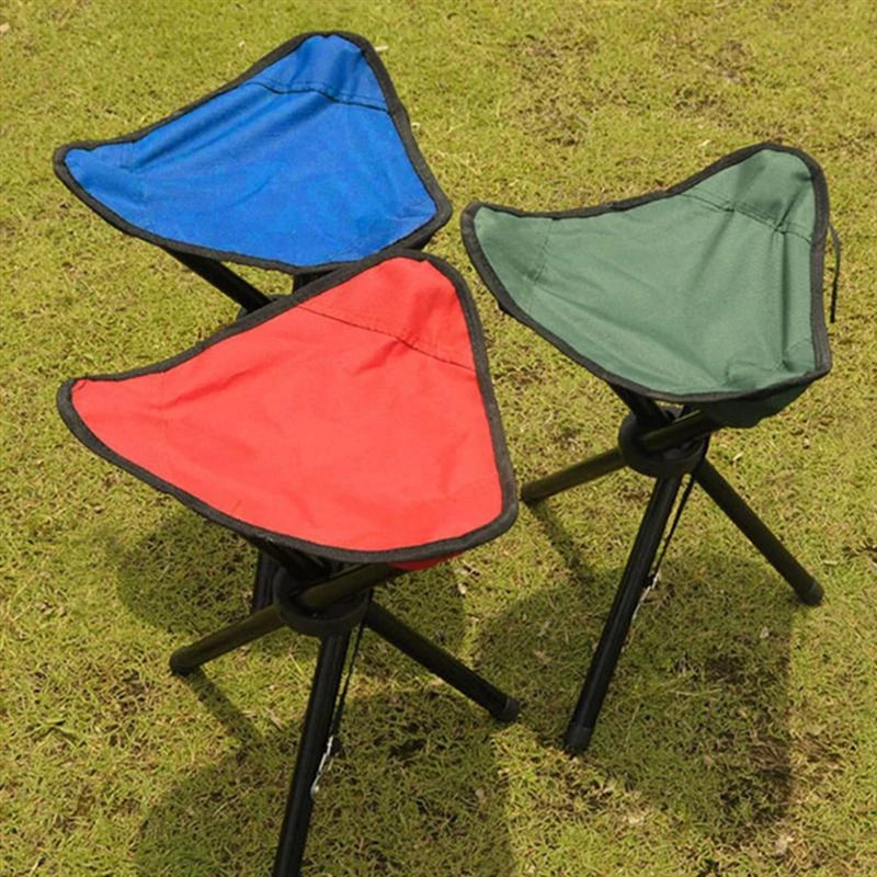 Portable Folding Triangle Stool – Compact Outdoor Chair for Camping, Beach & Fishing