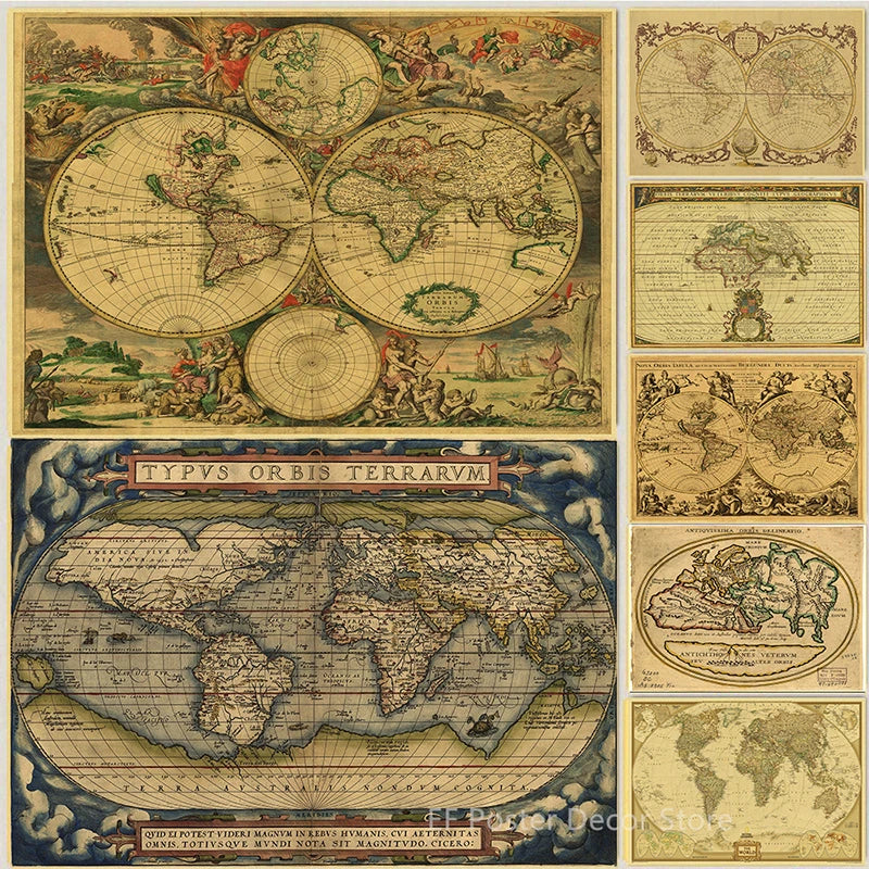 Cuadro de lienzo vintage: póster de paisaje nostálgico retro para decoración del hogar y la oficina
