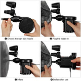 Portable Electric Air Pump for Inflatables – Quick-Fill Inflator & Deflator with 3 Nozzles