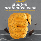 Retro Perforated Leather Motorcycle Gloves - Touchscreen & Knuckle Protection