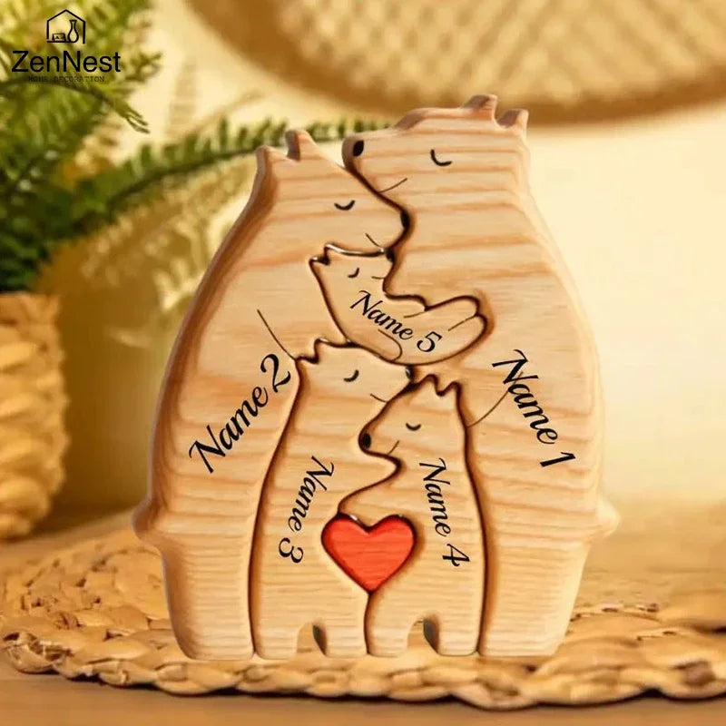 Personalized Wooden Name Plaque with Custom Laser Engraving