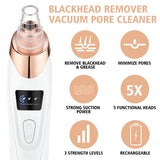 Electric Blackhead Remover Vacuum with 5 Suction Heads for Deep Pore Cleaning & Acne Control