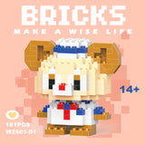 Disney & Sanrio Character Building Blocks Set - 108 Style Stitch & Hello Kitty Collection
