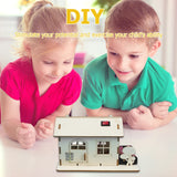 DIY 3D Wooden Cabin Model Kit - Educational Puzzle Toy for Kids & Adults