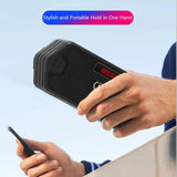 Portable Bluetooth Speaker with FM Radio, Bass Diaphragm & TWS Stereo Support