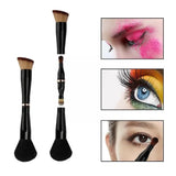 4-in-1 Double Ended Makeup Brush Set for Foundation, Concealer, Blush & Eyeshadow – Travel-Friendly