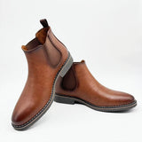 Men's Chelsea Boots – Premium Leather Slip-On Dress Shoes for Business & Casual Wear