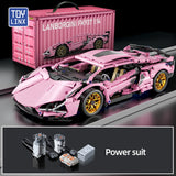 RC Building Block Car Kit – DIY Remote Control Toy with Motors & Battery for Teens and Adults