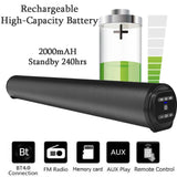 Powerful Bluetooth Soundbar with Subwoofer – Wireless TV Speaker, FM Radio, 3D Surround Sound