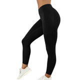 Plus Size High-Waisted Yoga Pants with Pockets – Workout & Running Tights