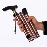 Foldable Walking Cane with T-Handle – Lightweight Aluminum Support Stick for Hiking & Travel