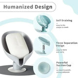 Self-Draining Soap Holder – Wall-Mounted Soap Dish with Water Drainage