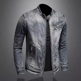 Men’s Slim Fit Casual Denim Jacket – Stylish Outerwear for Autumn & Winter