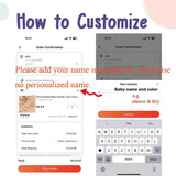 Clip para chupete de bebé personalizado: colgante de mordedor con cuentas de madera y silicona con nombre personalizado