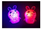 Pelotas antiestrés de conejito blanditas con luz: lindo juguete antiestrés para niños y adultos | Relleno de canasta de Pascua