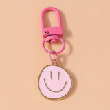 Trendy Smile Face Keychain for Women – Cute Alloy Bag Charm & Key Ring