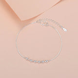 Pulsera de plata de ley 925 con dije de corazón para mujer: joyería fina clásica para fiestas, aniversarios y bodas