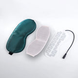 USB Heated & Cooling Eye Mask with Temperature Control – Lavender Silk Sleep Mask