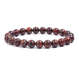 Natural Stone Beaded Bracelet with Elastic Rope for Men & Women