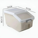 10KG Kitchen Rice Storage Container with Lid – Airtight Cereal Dispenser & Dry Food Organizer