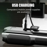 Rechargeable Waterproof LED Flashlight with Zoom and USB Charging