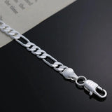 Pulsera de cadena de plata de ley 925: joyería elegante y minimalista para mujer