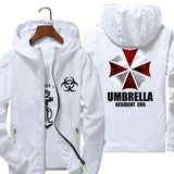 Men's Umbrella Corp Windbreaker – Reflective Pilot Jacket with Hood