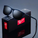 Gafas de sol polarizadas cuadradas de moda para hombres: gafas de diseñador de lujo con protección UV400 