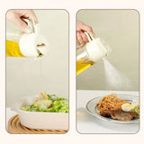Pulverizador de aceite 2 en 1 de 200/300/500 ml para cocina, pulverizador de aceite, limpiador de aceite, pulverizador de vinagre y salsa de soja, limpiador de contenedores