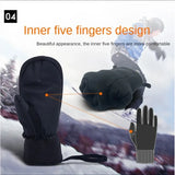 2025 Winter Touchscreen Ski Gloves – Waterproof & Thermal for Snow Sports