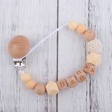 Nuevos clips para chupetes de bebé, mordedores con nombre personalizados, juguetes para chupete, soporte para chupetes, cadena con clip, accesorios para bebés, regalos para recién nacidos personalizados