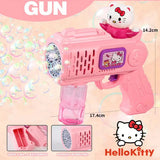 Cartoon Bubble Gun for Kids – Fun, Spill-Proof, Flashing Bubble Blower Toy