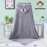 Toalla de baño con capucha para bebé suave y acogedora: manta cálida para recién nacidos y niños pequeños