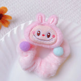 Labubu Plush Headband - Cute Cartoon Hair Accessory for Women & Kids