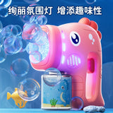 Astronaut Bubble Rocket Launcher - Automatic Bubble Blaster for Kids Outdoor Play