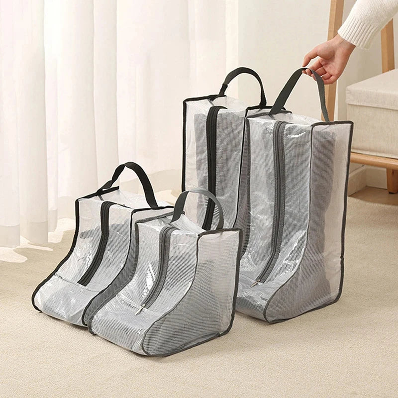 Bolsa de PVC impermeable para guardar zapatos: organizador plegable y que ahorra espacio