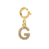 Custom Gold Initial Letter Bracelet for Women - Personalized Name Cuban Chain
