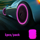 Glow-in-the-Dark Tire Valve Caps – Fluorescent Stem Covers for Cars, Motorcycles & Bicycles