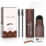 Waterproof Eyebrow Stamp Kit with 10 Stencils – Long-Lasting Brow Shaping Makeup Tool