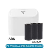 3Pcs Car Trash Can with Lid + 60 (300) Garbage Bags – Leakproof & Compact