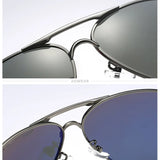 Gafas de sol de piloto AOWEAR para hombre: gafas de sol de piloto polarizadas HD