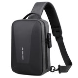 Premium Nylon Fashion Flap Shoulder Bag with Zipper and Customizable Password Lock