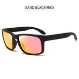 Gafas de sol polarizadas cuadradas clásicas negras: protección UV400 para deportes y aventuras al aire libre