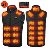 USB Heated Vest for Men & Women - 3-Temperature Electric Jacket for Outdoor Sports & Winter Warmth