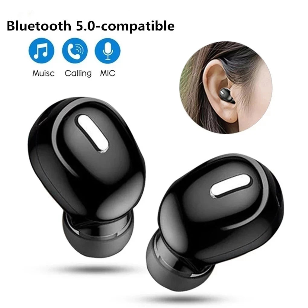 Auriculares inalámbricos X9 con Bluetooth 5.0, auriculares internos individuales deportivos, impermeables, TWS, manos libres con Bluetooth
